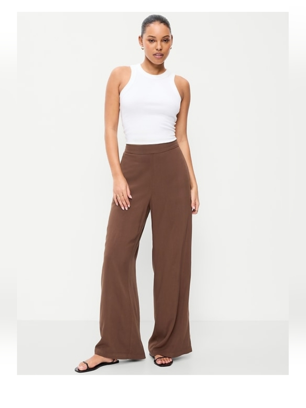 High Waisted Playa Wide Leg